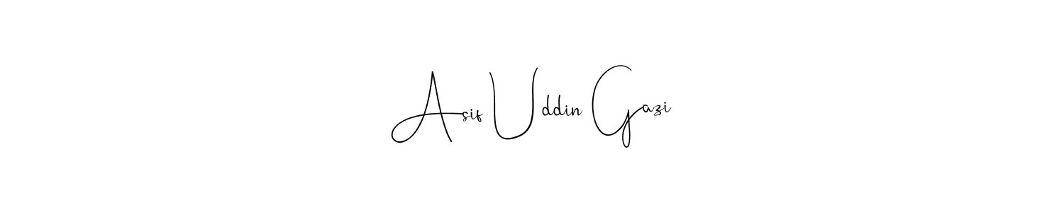 Use a signature maker to create a handwritten signature online. With this signature software, you can design (Andilay-7BmLP) your own signature for name Asif Uddin Gazi. Asif Uddin Gazi signature style 4 images and pictures png