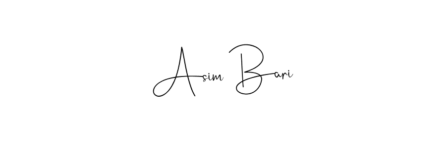Make a beautiful signature design for name Asim Bari. With this signature (Andilay-7BmLP) style, you can create a handwritten signature for free. Asim Bari signature style 4 images and pictures png