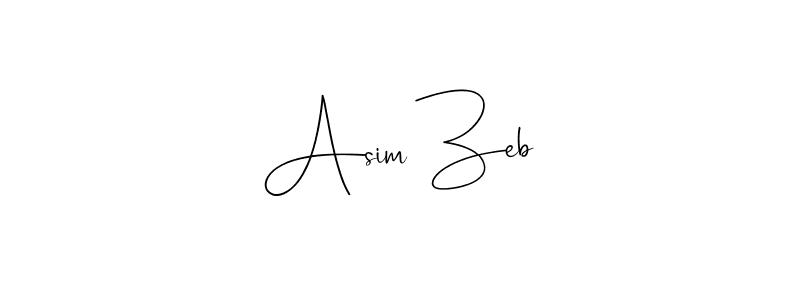 You should practise on your own different ways (Andilay-7BmLP) to write your name (Asim Zeb) in signature. don't let someone else do it for you. Asim Zeb signature style 4 images and pictures png