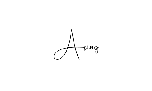 Design your own signature with our free online signature maker. With this signature software, you can create a handwritten (Andilay-7BmLP) signature for name Asing. Asing signature style 4 images and pictures png