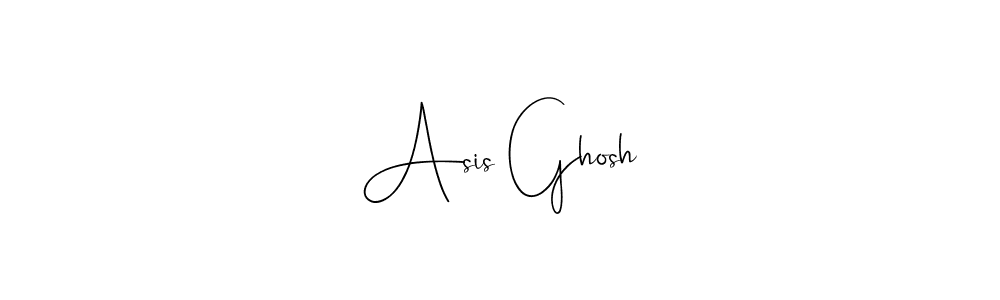 Make a beautiful signature design for name Asis Ghosh. With this signature (Andilay-7BmLP) style, you can create a handwritten signature for free. Asis Ghosh signature style 4 images and pictures png