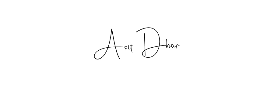 Make a beautiful signature design for name Asit Dhar. Use this online signature maker to create a handwritten signature for free. Asit Dhar signature style 4 images and pictures png