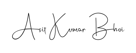 The best way (Andilay-7BmLP) to make a short signature is to pick only two or three words in your name. For converting this name Asit Kumar Bhoi. Asit Kumar Bhoi signature style 4 images and pictures png