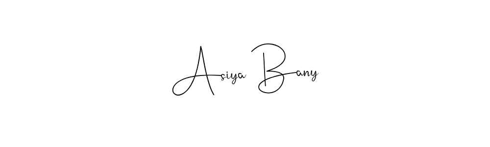Here are the top 10 professional signature styles for the name Asiya Bany. These are the best autograph styles you can use for your name. Asiya Bany signature style 4 images and pictures png