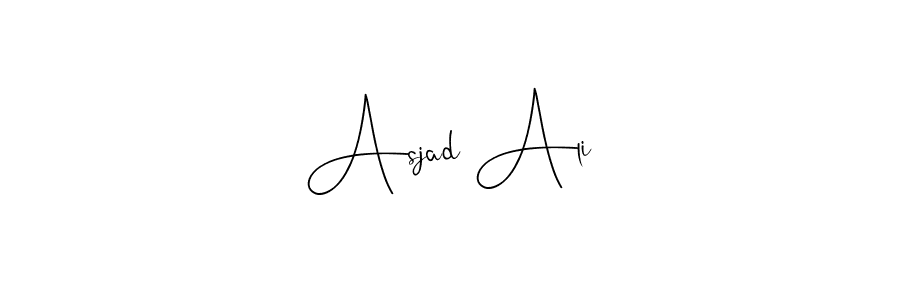 Design your own signature with our free online signature maker. With this signature software, you can create a handwritten (Andilay-7BmLP) signature for name Asjad Ali. Asjad Ali signature style 4 images and pictures png