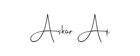 Use a signature maker to create a handwritten signature online. With this signature software, you can design (Andilay-7BmLP) your own signature for name Askar Ali. Askar Ali signature style 4 images and pictures png