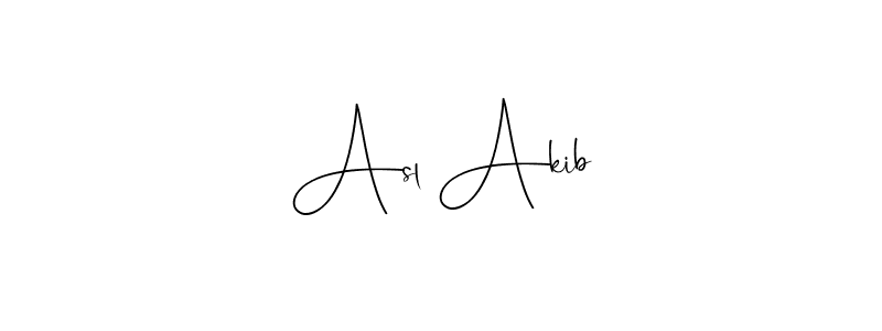 How to make Asl Akib name signature. Use Andilay-7BmLP style for creating short signs online. This is the latest handwritten sign. Asl Akib signature style 4 images and pictures png