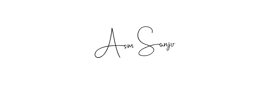 Once you've used our free online signature maker to create your best signature Andilay-7BmLP style, it's time to enjoy all of the benefits that Asm Sanju name signing documents. Asm Sanju signature style 4 images and pictures png