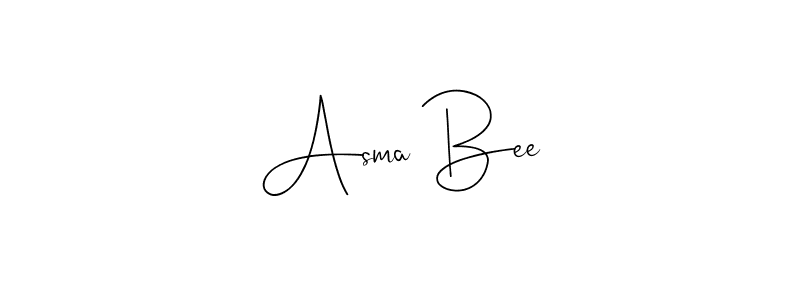 Design your own signature with our free online signature maker. With this signature software, you can create a handwritten (Andilay-7BmLP) signature for name Asma Bee. Asma Bee signature style 4 images and pictures png