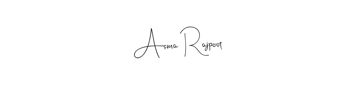 Asma Rajpoot stylish signature style. Best Handwritten Sign (Andilay-7BmLP) for my name. Handwritten Signature Collection Ideas for my name Asma Rajpoot. Asma Rajpoot signature style 4 images and pictures png