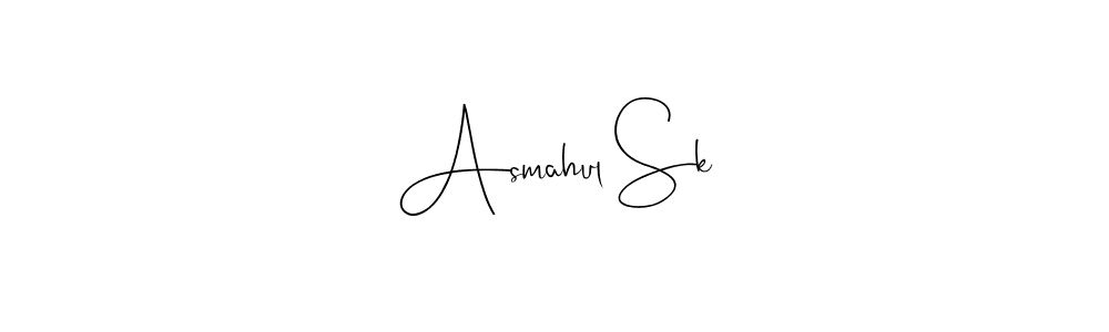 How to Draw Asmahul Sk signature style? Andilay-7BmLP is a latest design signature styles for name Asmahul Sk. Asmahul Sk signature style 4 images and pictures png