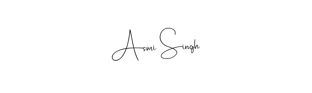 The best way (Andilay-7BmLP) to make a short signature is to pick only two or three words in your name. The name Asmi Singh include a total of six letters. For converting this name. Asmi Singh signature style 4 images and pictures png