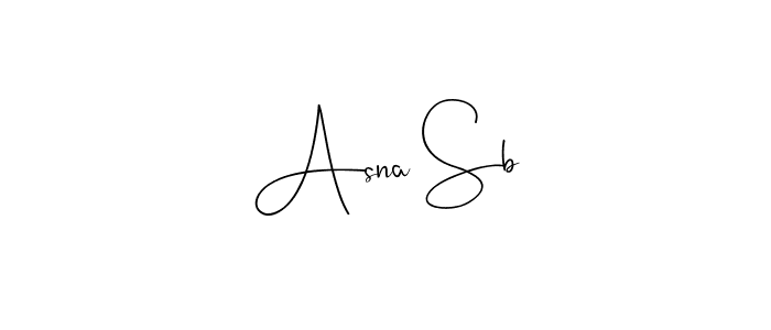 It looks lik you need a new signature style for name Asna Sb. Design unique handwritten (Andilay-7BmLP) signature with our free signature maker in just a few clicks. Asna Sb signature style 4 images and pictures png