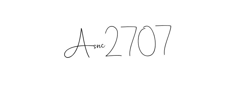 It looks lik you need a new signature style for name Asnc2707. Design unique handwritten (Andilay-7BmLP) signature with our free signature maker in just a few clicks. Asnc2707 signature style 4 images and pictures png