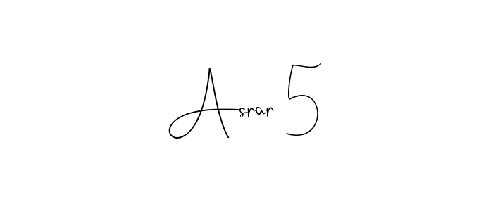 This is the best signature style for the Asrar 5 name. Also you like these signature font (Andilay-7BmLP). Mix name signature. Asrar 5 signature style 4 images and pictures png