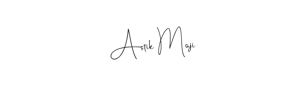 Create a beautiful signature design for name Astik Maji. With this signature (Andilay-7BmLP) fonts, you can make a handwritten signature for free. Astik Maji signature style 4 images and pictures png
