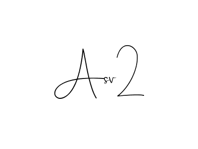 The best way (Andilay-7BmLP) to make a short signature is to pick only two or three words in your name. The name Asv2 include a total of six letters. For converting this name. Asv2 signature style 4 images and pictures png