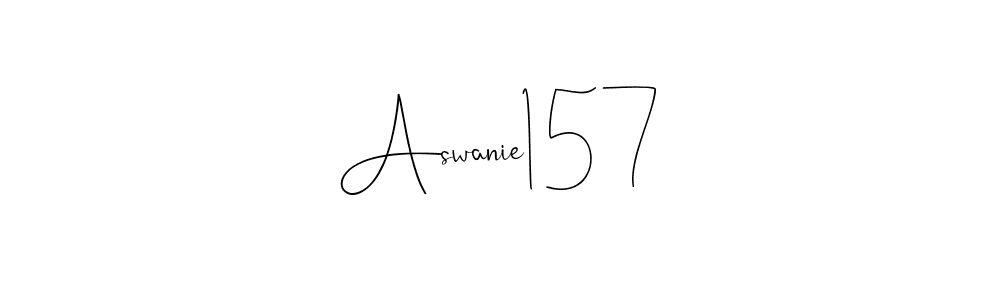 if you are searching for the best signature style for your name Aswanie157. so please give up your signature search. here we have designed multiple signature styles  using Andilay-7BmLP. Aswanie157 signature style 4 images and pictures png