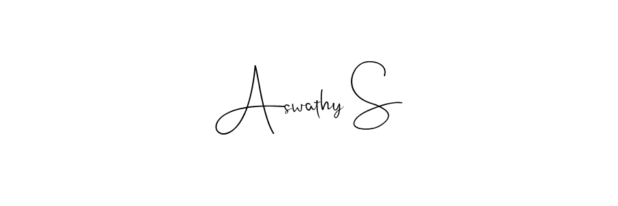 You should practise on your own different ways (Andilay-7BmLP) to write your name (Aswathy S) in signature. don't let someone else do it for you. Aswathy S signature style 4 images and pictures png