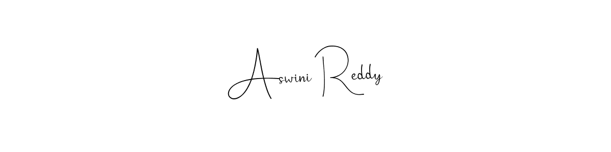 How to make Aswini Reddy name signature. Use Andilay-7BmLP style for creating short signs online. This is the latest handwritten sign. Aswini Reddy signature style 4 images and pictures png