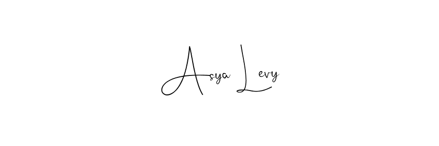 Andilay-7BmLP is a professional signature style that is perfect for those who want to add a touch of class to their signature. It is also a great choice for those who want to make their signature more unique. Get Asya Levy name to fancy signature for free. Asya Levy signature style 4 images and pictures png