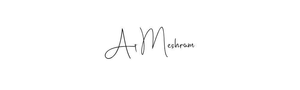 Make a beautiful signature design for name At Meshram. With this signature (Andilay-7BmLP) style, you can create a handwritten signature for free. At Meshram signature style 4 images and pictures png