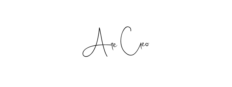 Make a beautiful signature design for name Ate Cleo. With this signature (Andilay-7BmLP) style, you can create a handwritten signature for free. Ate Cleo signature style 4 images and pictures png