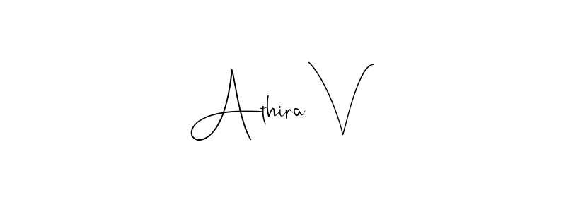 Make a beautiful signature design for name Athira V. Use this online signature maker to create a handwritten signature for free. Athira V signature style 4 images and pictures png