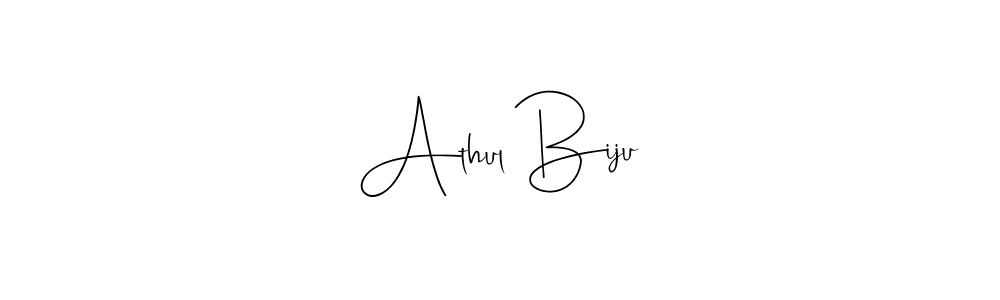 How to make Athul Biju signature? Andilay-7BmLP is a professional autograph style. Create handwritten signature for Athul Biju name. Athul Biju signature style 4 images and pictures png