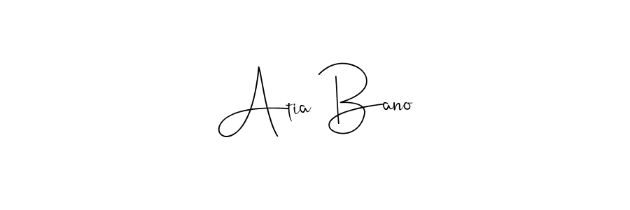 See photos of Atia Bano official signature by Spectra . Check more albums & portfolios. Read reviews & check more about Andilay-7BmLP font. Atia Bano signature style 4 images and pictures png