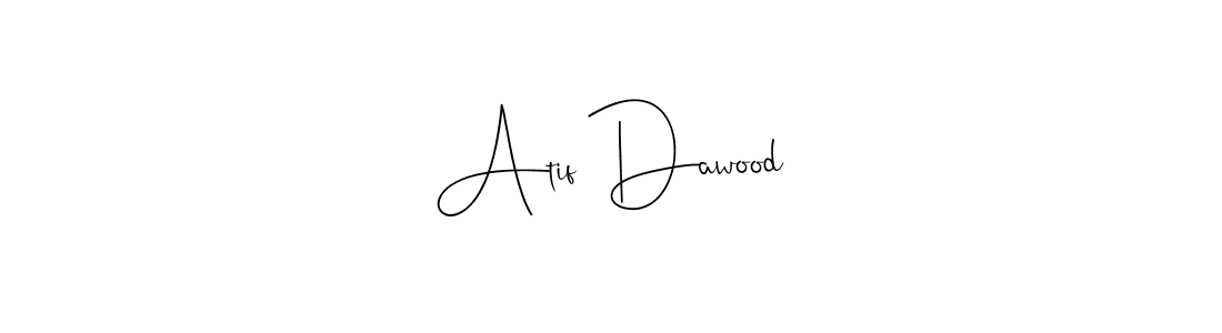 Use a signature maker to create a handwritten signature online. With this signature software, you can design (Andilay-7BmLP) your own signature for name Atif Dawood. Atif Dawood signature style 4 images and pictures png