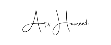Enhance your business communications with Atif Hameed signature in Andilay-7BmLP lettering. Clean, modern, and universally compatible. Atif Hameed signature style 4 images and pictures png