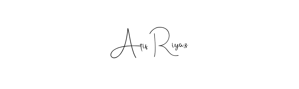 This is the best signature style for the Atif Riyaz name. Also you like these signature font (Andilay-7BmLP). Mix name signature. Atif Riyaz signature style 4 images and pictures png