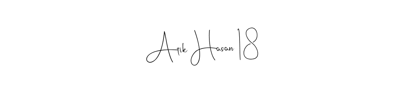 This is the best signature style for the Atik Hasan 18 name. Also you like these signature font (Andilay-7BmLP). Mix name signature. Atik Hasan 18 signature style 4 images and pictures png