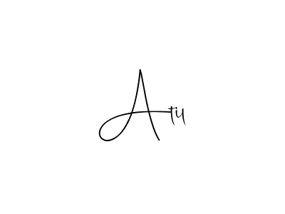 Make a beautiful signature design for name Atil. With this signature (Andilay-7BmLP) style, you can create a handwritten signature for free. Atil signature style 4 images and pictures png