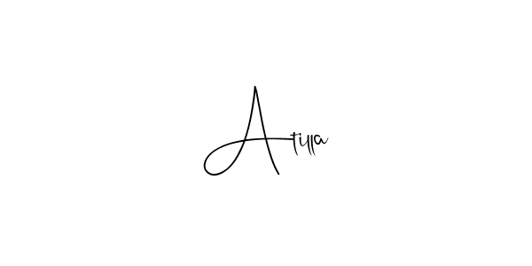 How to make Atilla name signature. Use Andilay-7BmLP style for creating short signs online. This is the latest handwritten sign. Atilla signature style 4 images and pictures png