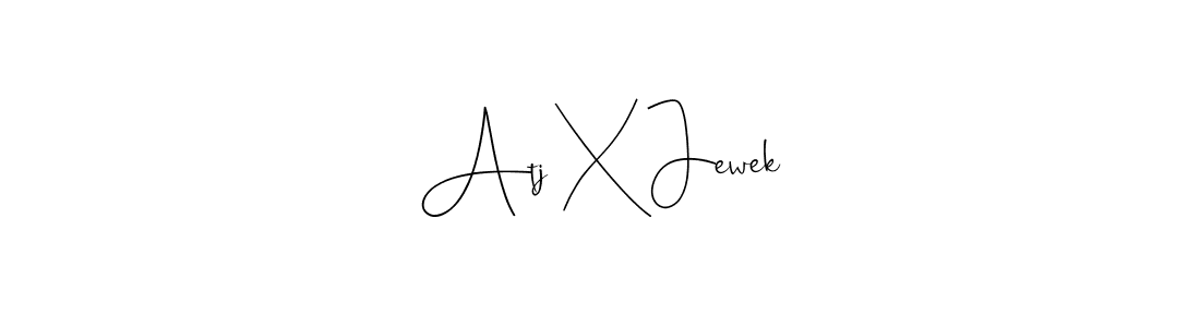 if you are searching for the best signature style for your name Atj X Jewek. so please give up your signature search. here we have designed multiple signature styles  using Andilay-7BmLP. Atj X Jewek signature style 4 images and pictures png