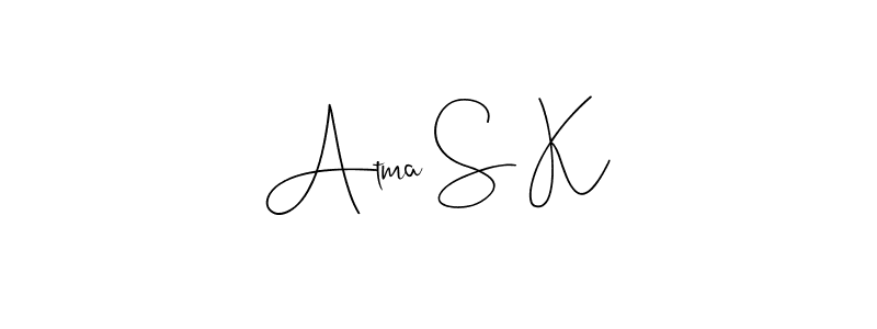 How to Draw Atma S K signature style? Andilay-7BmLP is a latest design signature styles for name Atma S K. Atma S K signature style 4 images and pictures png