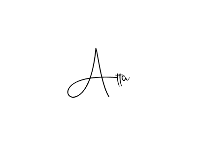 This is the best signature style for the Atta name. Also you like these signature font (Andilay-7BmLP). Mix name signature. Atta signature style 4 images and pictures png