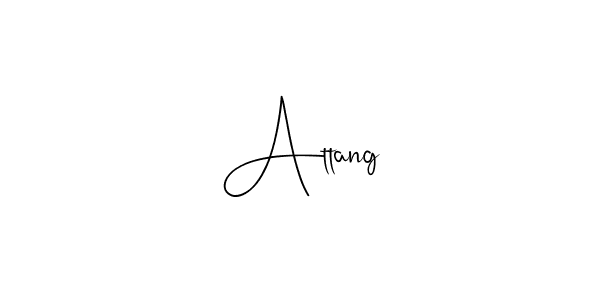 Also You can easily find your signature by using the search form. We will create Attang name handwritten signature images for you free of cost using Andilay-7BmLP sign style. Attang signature style 4 images and pictures png