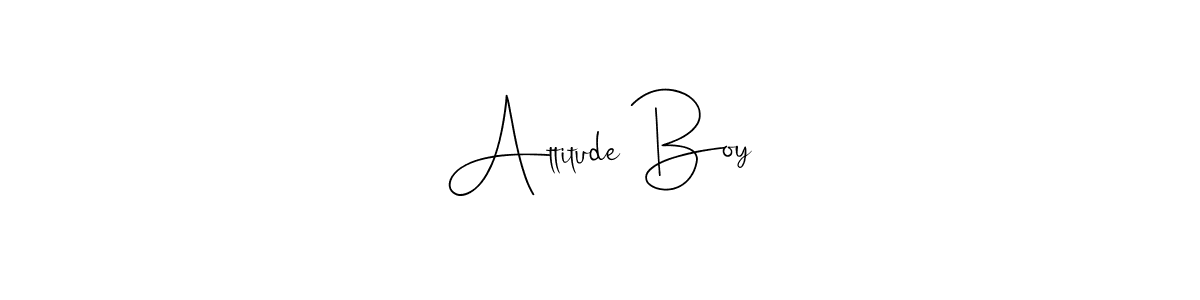 It looks lik you need a new signature style for name Attitude Boy. Design unique handwritten (Andilay-7BmLP) signature with our free signature maker in just a few clicks. Attitude Boy signature style 4 images and pictures png