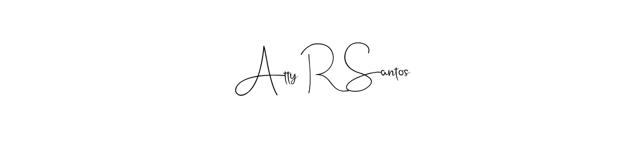 Design your own signature with our free online signature maker. With this signature software, you can create a handwritten (Andilay-7BmLP) signature for name Atty R Santos. Atty R Santos signature style 4 images and pictures png
