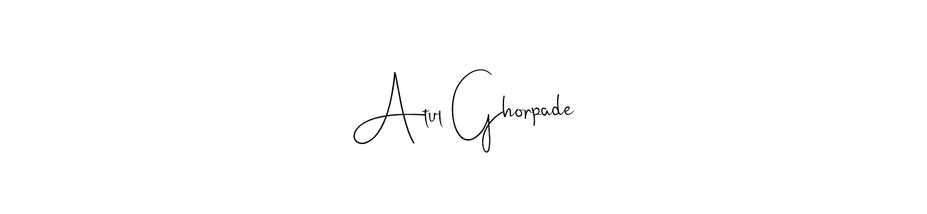 The best way (Andilay-7BmLP) to make a short signature is to pick only two or three words in your name. The name Atul Ghorpade include a total of six letters. For converting this name. Atul Ghorpade signature style 4 images and pictures png