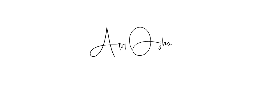 You should practise on your own different ways (Andilay-7BmLP) to write your name (Atul Ojha) in signature. don't let someone else do it for you. Atul Ojha signature style 4 images and pictures png