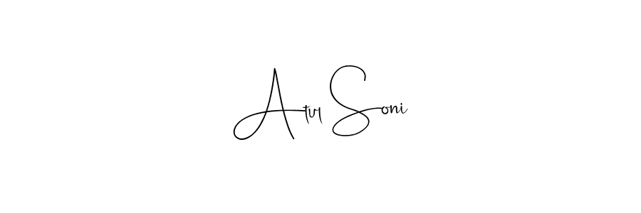 How to Draw Atul Soni signature style? Andilay-7BmLP is a latest design signature styles for name Atul Soni. Atul Soni signature style 4 images and pictures png