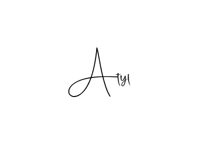 Andilay-7BmLP is a professional signature style that is perfect for those who want to add a touch of class to their signature. It is also a great choice for those who want to make their signature more unique. Get Atyl name to fancy signature for free. Atyl signature style 4 images and pictures png