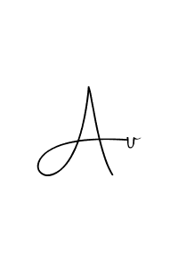 Design your own signature with our free online signature maker. With this signature software, you can create a handwritten (Andilay-7BmLP) signature for name Au. Au signature style 4 images and pictures png