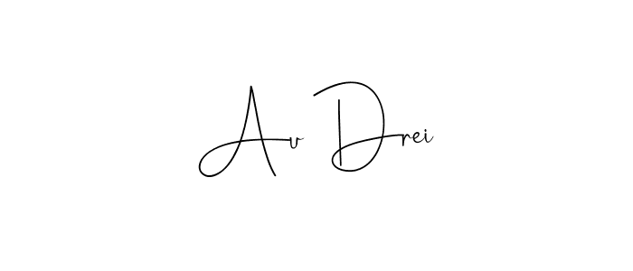 Use a signature maker to create a handwritten signature online. With this signature software, you can design (Andilay-7BmLP) your own signature for name Au Drei. Au Drei signature style 4 images and pictures png