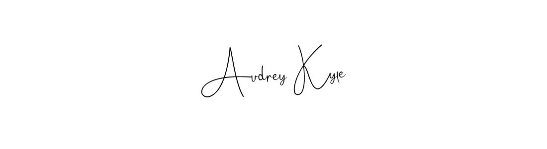 Audrey Kyle stylish signature style. Best Handwritten Sign (Andilay-7BmLP) for my name. Handwritten Signature Collection Ideas for my name Audrey Kyle. Audrey Kyle signature style 4 images and pictures png