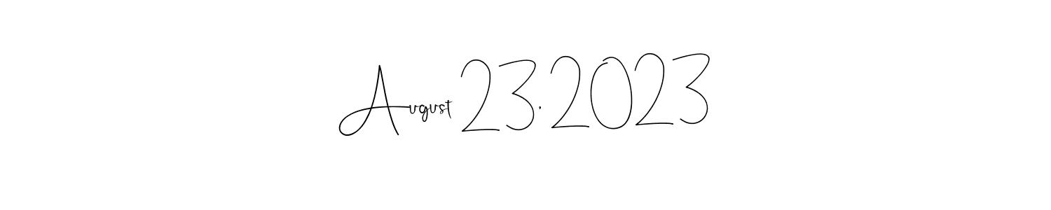 Make a beautiful signature design for name August 23, 2023. Use this online signature maker to create a handwritten signature for free. August 23, 2023 signature style 4 images and pictures png